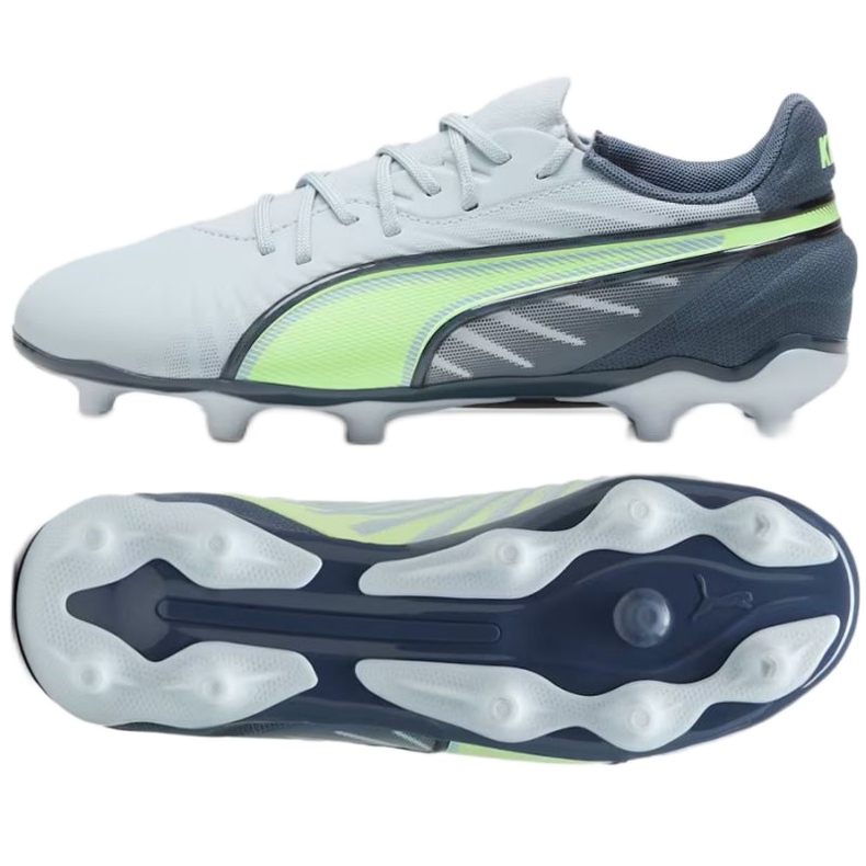 Puma King Match Jr FG/AG 108048-03 Sapatos brancos