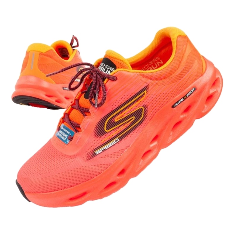 Tênis de corrida skechers vão correr 220908/crl laranja