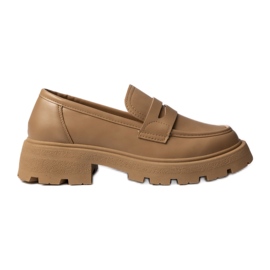 Mulheres via giulia kaki mocassins marrom