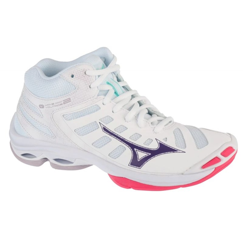 Tensão de onda mizuno 2 mid v1gc246520 sapatos brancos