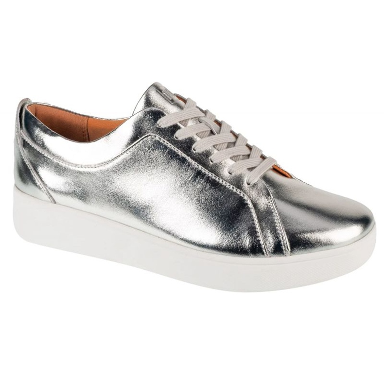 Tênis fitflop rali x22-011 sapatos metálicos prata