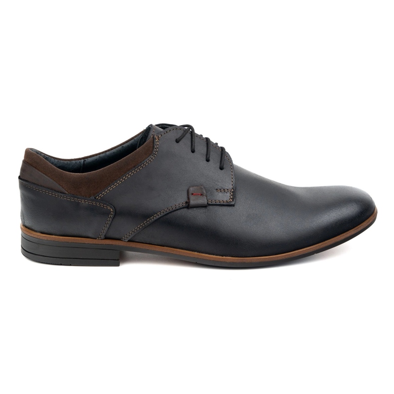 Olivier 263GT Black Leather Formal Shoes preto