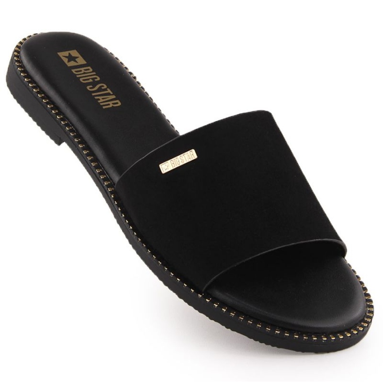 Slippers femininos Big Star RR274618 Black preto