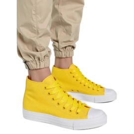 Tênis amarelos de Livio feminino Tênis amarelos de Livio feminino