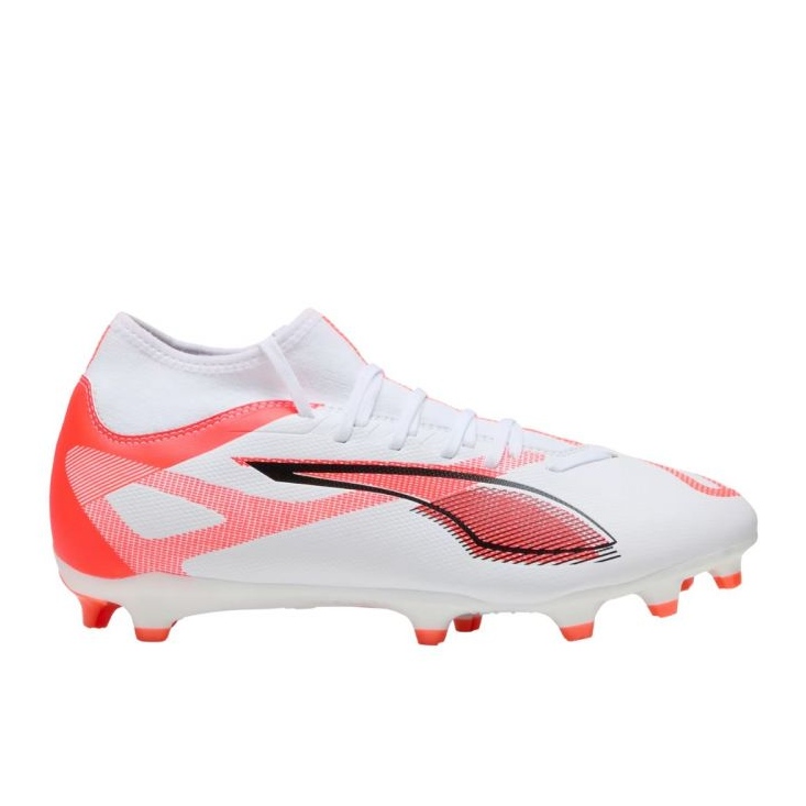 Puma Ultra 5 Play+ FG/AG 108168 01 Sapatos de futebol branco