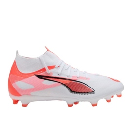 Puma Ultra 5 Match+ FG/AG 108162 01 Sapatos de futebol branco
