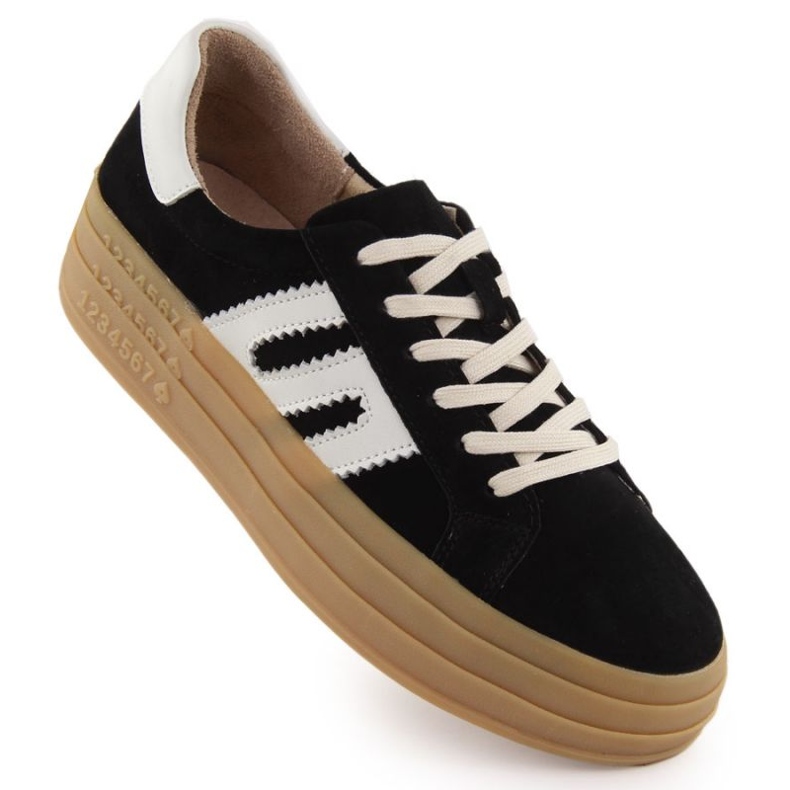 Sapatos na plataforma Filippo Paw589 Black preto