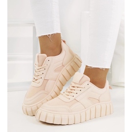 D/GMR Tênis rosa em uma sola alta Morico