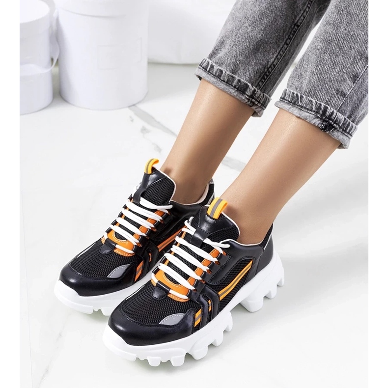 D/GMR Tênis Bernier para mulher negra preto