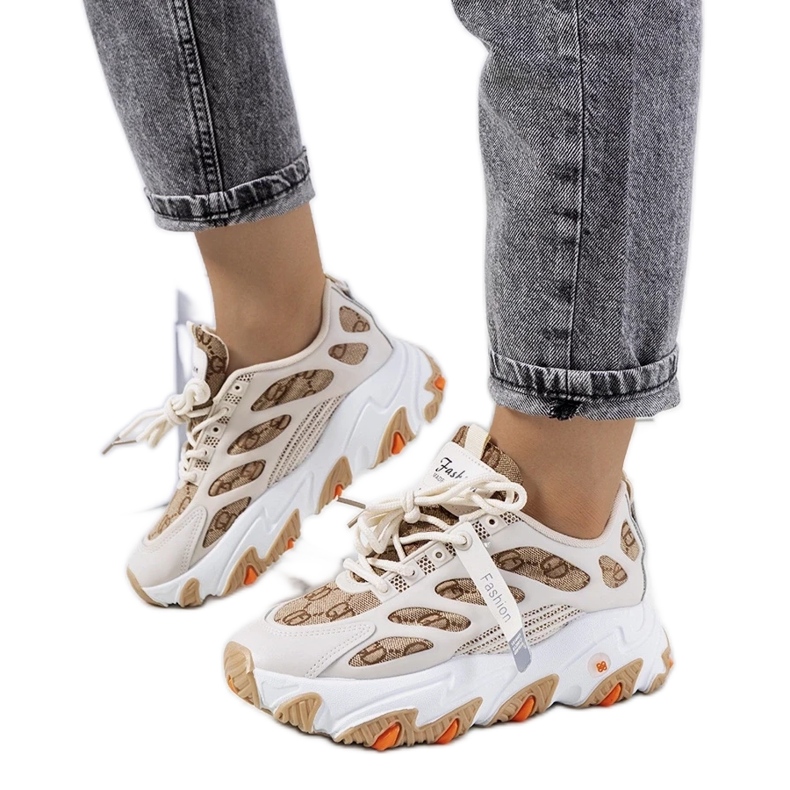 D/GMR Tênis feminino bege, Melsen