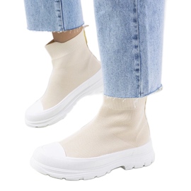 D/GMR Tênis bege Miki tornozelo