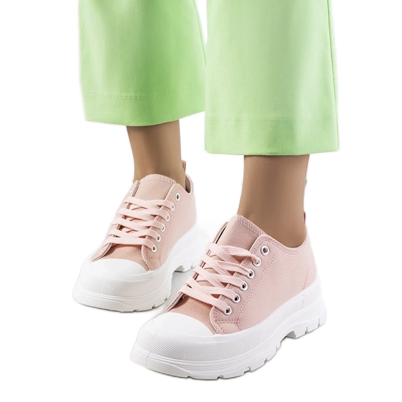 D/GMR Tênis rosa em uma sola grossa Melik