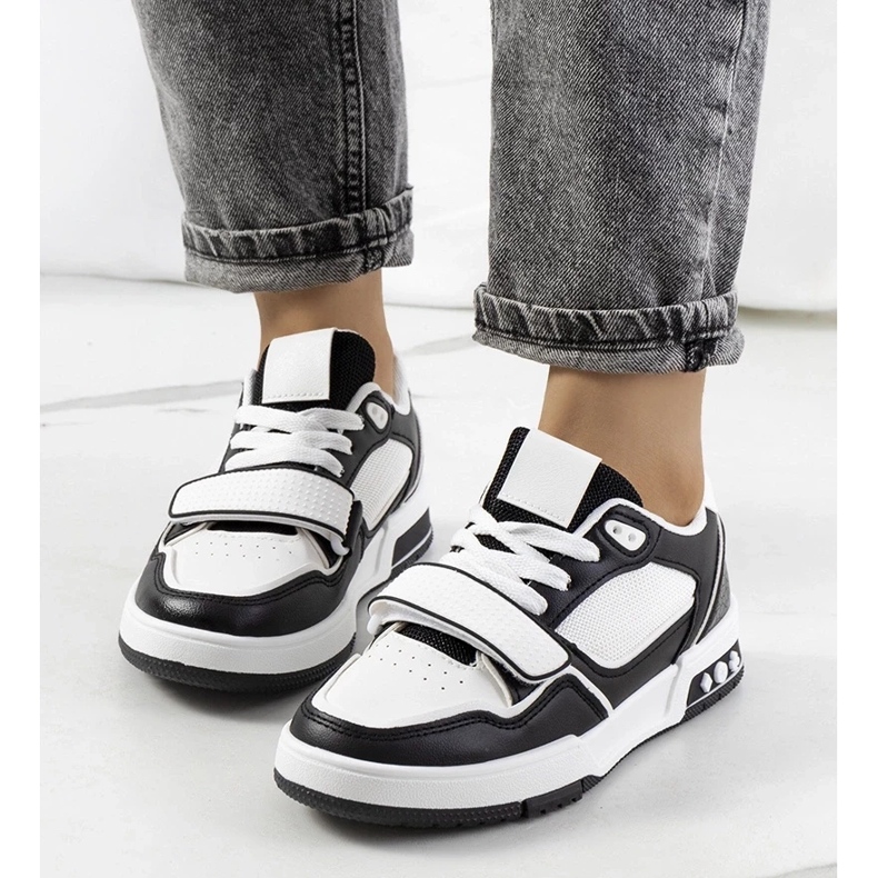 D/GMR Tênis Kadie para mulheres negras branco