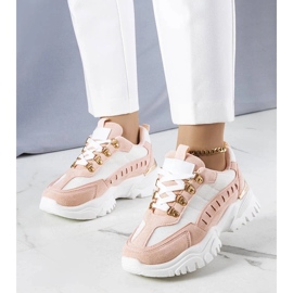 D/GMR Tênis Mindy branco e rosa