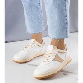 D/GMR Tênis feminino bege Marcella