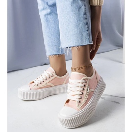 D/GMR Tênis plataforma rosa da Connie