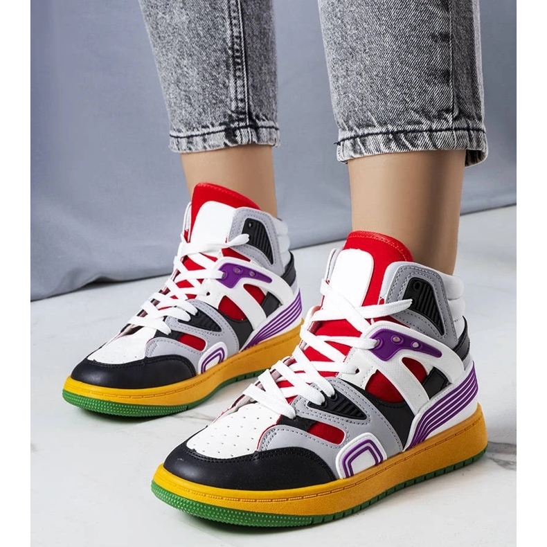 D/GMR Botins pretos Marjorie cinza