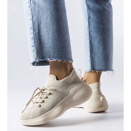 D/GMR Tênis de tecido bege Lavallée