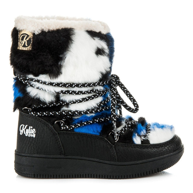 Kylie Botas de pele azul
