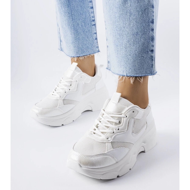 D/GMR Tênis feminino branco Séguin