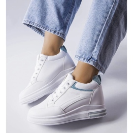 D/GMR Tênis branco com apliques de glitter Bonevil