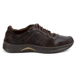 Olivier Sapatos de couro de couro masculino Estilo esportivo de esporte 315Gt Brown Floter marrom