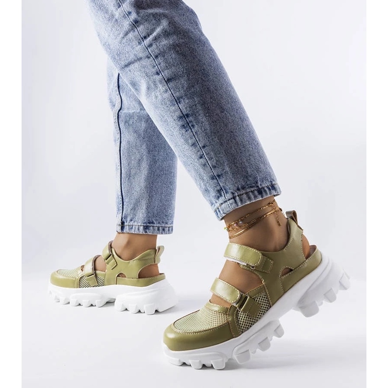 D/GMR Tênis verde em solado maciço da Djurs