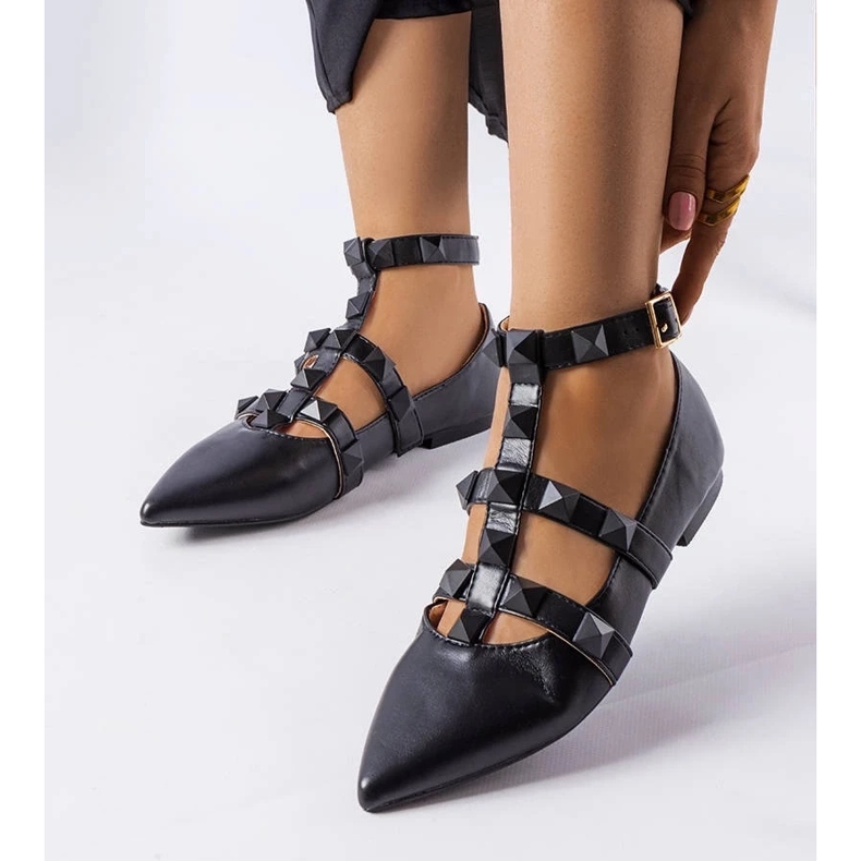 D/GMR Bailarinas pretas com um espetacular fecho Blur preto