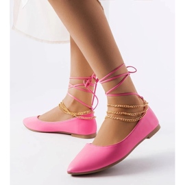 D/GMR Sabrinas rosa com fecho decorativo Donat