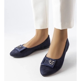 D/GMR Bailarinas da Marinha com strass da Fleming azul