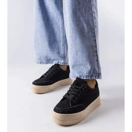 D/GMR Sapatilhas pretas na plataforma Amathymes preto