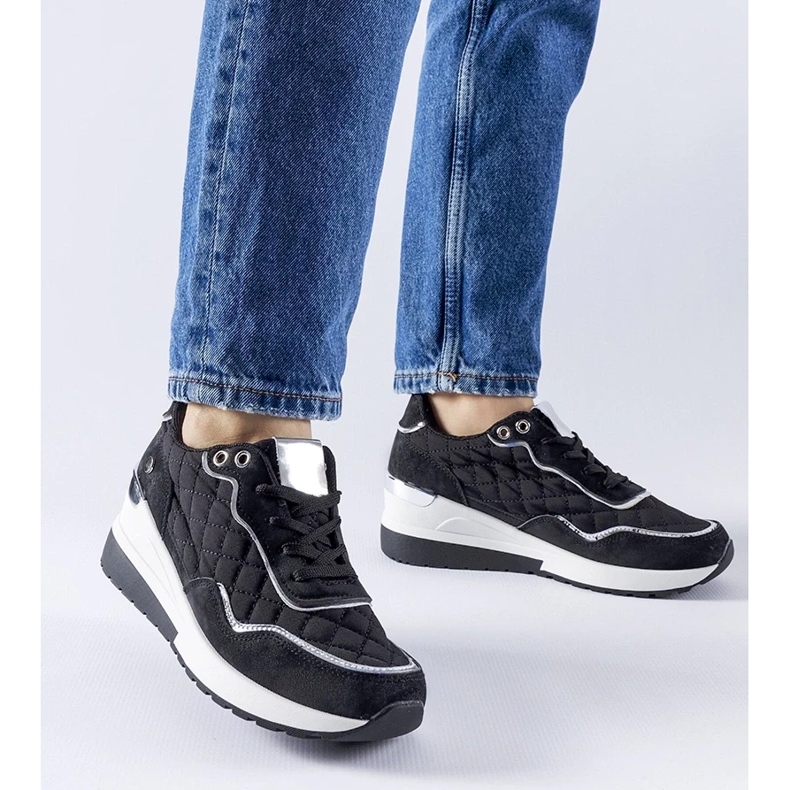 D/GMR Tênis de cunha Pisignano preto