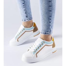 D/GMR Tênis Mayfield branco e azul D/GMR Tênis Mayfield branco e azul