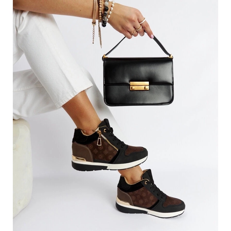 D/GMR Tênis de cunha Knoxville preto