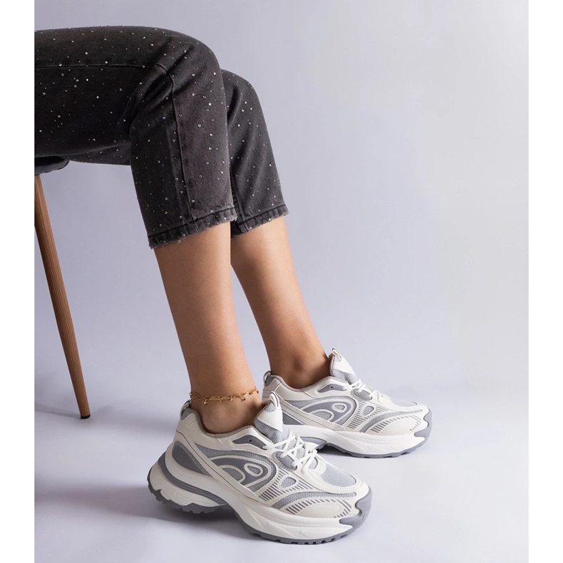 D/CEO Tênis esportivos femininos cinza da Limon