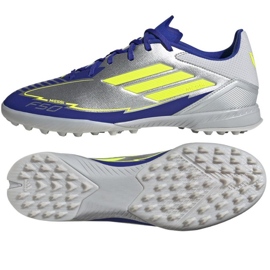 Adidas F50 League Messi TF IH0919 Silver-Blue prata