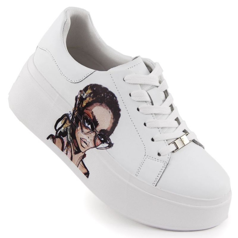 Sapatos esportivos na plataforma Filippo Paw587 branco