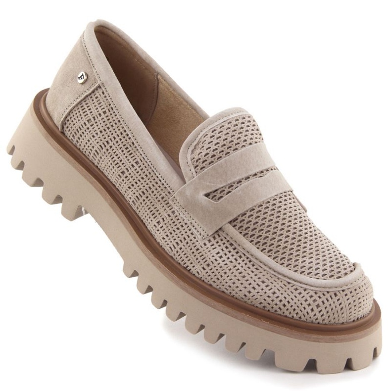 Mocassins femininos Filippo Paw591 bege