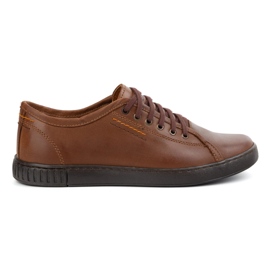 Sapatos de couro Polbut Modelo 2129 Camel marrom