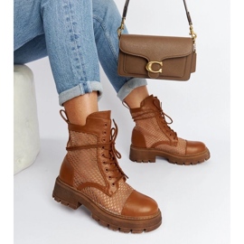 D/CEO Botas Waldeck transparentes marrons marrom