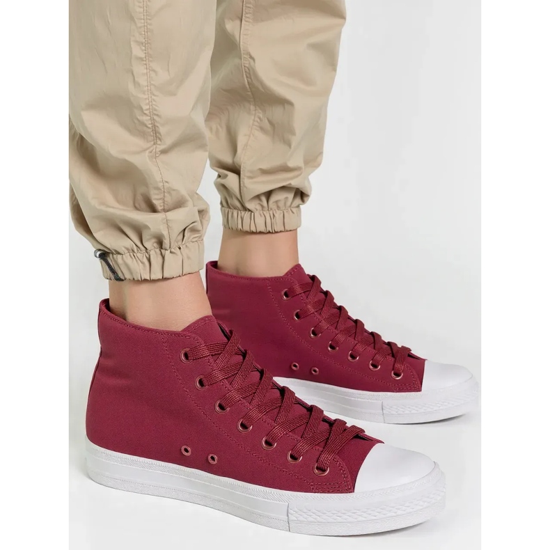 Tênis vermelhos de vinho Livio feminino