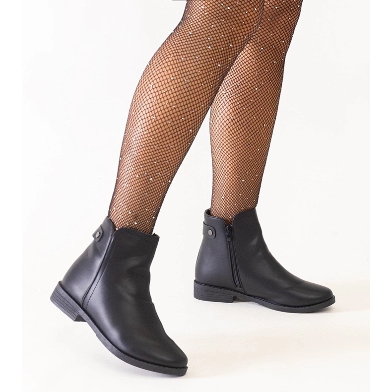 D/CEO Botins clássicos pretos em couro ecológico Pereia