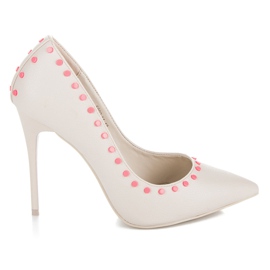 Vices New Collection salto alto bege