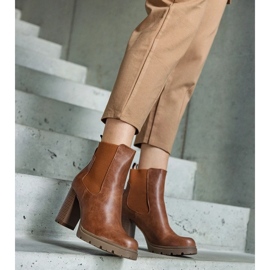 D/CEO Botins marrons em couro ecológico Motena marrom