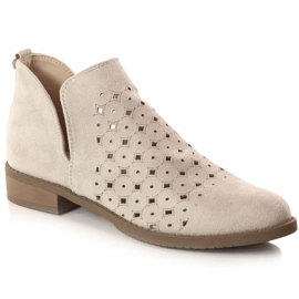 M.Daszyński Botas de Openwork M. Daszyński San12b Beige bege M.Daszyński Botas de Openwork M. Daszyński San12b Beige bege