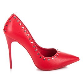 Vices New Collection Alfinetes com strass vermelho