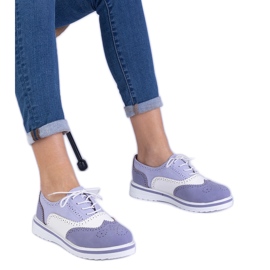 Violet Classic Oxford Shoes roxo