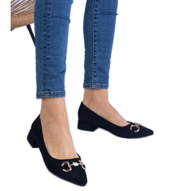 Bombas pretas de Ekozamsz com uma decoração de ouro preto