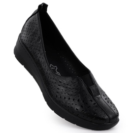 Sapatos femininos escorregou o aberto Black Jezzi RMR1840-13 preto Sapatos femininos escorregou o aberto Black Jezzi RMR1840-13 preto