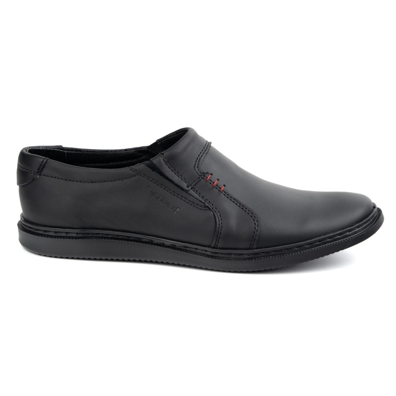 Polbut Sapatos masculinos feitos de couro 2132plb preto